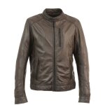 Blouson en cuir agent oakwood ref 50770 marron