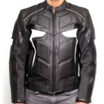 Blouson cuir blanc jlp racing * 18