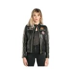 Blouson en cuir daytona femme ref 54123 noir