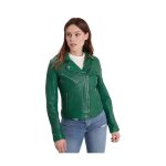 Blouson en cuir daytona femme ref 54124 vert