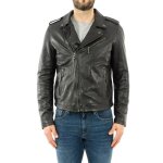 Blousons cuir daytona golberg black - daytona - homme - noir