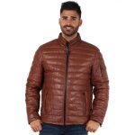Blouson en cuir daytona travis - marron - homme Blouson en cuir daytona travis - marron - homme