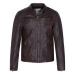 Blouson cuir gafino daytona 73 marron