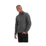 Blouson en cuir homme daytona ref 54130 gris