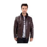 Blouson en cuir homme daytona ref 61165 marron