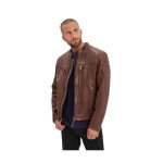 Blouson en cuir homme daytona ref 61167 dark cognac Blouson en cuir homme daytona ref 61167 dark cognac