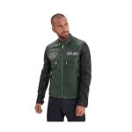Blouson en cuir homme daytona ref 61169 vert