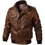 Blouson en cuir homme manteau de moto bomber veste jacket pu grande taille Blouson en cuir homme manteau de moto bomber veste jacket pu grande taille
