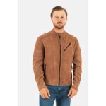 Blouson en cuir kaporal soma beige - homme - adulte