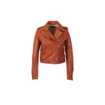 Blouson en cuir kyoto - oakwood - coupe droite - homme - orange Blouson en cuir kyoto - oakwood - coupe droite - homme - orange