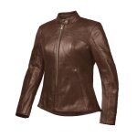 Blouson cuir moto femme ixon cranky air - marron - xs