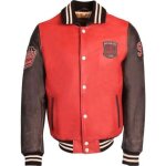 Blouson cuir redskins homme ref 55024 rouge
