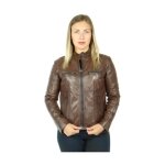 Blouson cuir lunivers du luxe ref 45400 marron Blouson cuir lunivers du luxe ref 45400 marron