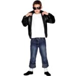 Blouson enfant t. birds - smiffys - dguisement danny - noir multicolore