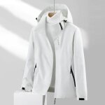 Blouson exterieur femme impermable lgr montagne randonne couleur unie pour printemps et automne