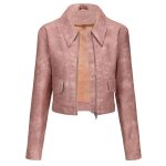 Blouson femme simili cuir mi saison casual veste courte regular fit couleur unie printemps et automne ... Blouson femme simili cuir mi saison casual veste courte regular fit couleur unie printemps et automne ...