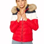Blouson femme - tommy jeans - multi color rouge - dw0dw09065 - c87