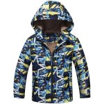 Blouson garon  capuche - insfity - pour enfant garon 5 - 10 ans - 100% polyester - bleu