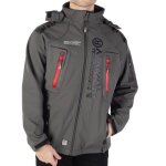 Blouson homme gris geographical norway techno - manches longues - col montant - poches sur la poitrine ...