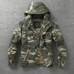 Blouson hiver militaire homme epais chaude a capuche en coton multi - poches mi - longues - insfity - ...