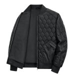 Blouson homme automne hiver doublée polaire casual veste zippee chaude col officier couleur unie - noir ... Blouson homme automne hiver doublée polaire casual veste zippee chaude col officier couleur unie - noir ...