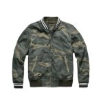 Blouson homme camouflage printemps automne en coton sport mode respirante - vert camouflage