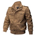 Blouson homme coton manteau de moto bomber veste jacket dcontract printemps - automne blouson de sport ...