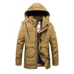 Blouson homme doubl polaire capuche amovible pais chaud kaki - insfity - hiver automne