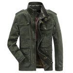 Blouson homme - fondupin - coupe - vent printemps automne - coton - col montant et poches multiples - ...
