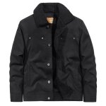 Blouson homme hiver insfity - doubl polaire col revers manches longues chaud