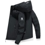 Blouson homme léger capuche mi saison veste zippee imperméable couleur unie pour printemps et automne ... Blouson homme léger capuche mi saison veste zippee imperméable couleur unie pour printemps et automne ...