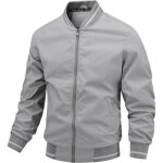 Blouson homme lger t vestes casual coup vent col montant aviateur dautomnegrism