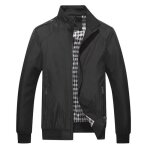 Blouson hommes l�ger �t� vestes - mobigarlan - coupe - vent transition bomber manteau - noir