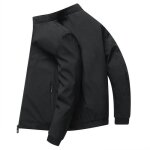 Blouson homme léger veste zippée mi saison insfity - noir - printemps / Été - col montant - manches longues ... Blouson homme léger veste zippée mi saison insfity - noir - printemps / Été - col montant - manches longues ...
