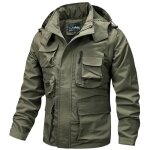 Blouson homme multi - poches sechage rapide sport exterieur imperméable - vert militaire - insfity Blouson homme multi - poches sechage rapide sport exterieur imperméable - vert militaire - insfity