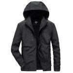 Blouson homme perfecto  capuche rtro militaire impermable veste cargo coton dextrieur funmoon - noir ...