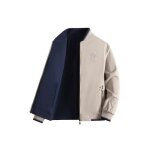 Blouson homme réversible en coton - insfity - printemps / automne - beige Blouson homme réversible en coton - insfity - printemps / automne - beige