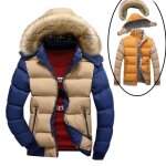 Blouson homme slim couleur block - leoclotho - doudoune légère garder au chaud hiver Blouson homme slim couleur block - leoclotho - doudoune légère garder au chaud hiver