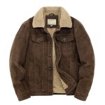 Blouson homme velours ctel double polaire insfity - jaune - hiver chaud
