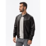 Blouson en imitation cuir - ombre - pour homme - marron foncé Blouson en imitation cuir - ombre - pour homme - marron foncé