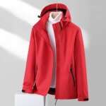 Blouson imperm�able femme - marque - montagne randonn�e - rouge - manches longues - respirant
