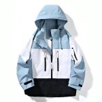 Blouson impermable pour homme randonne avec capuche veste coupe - vent extrieur respirant printemps ...