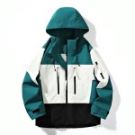 Blouson impermable pour homme randonne avec capuche veste coupe - vent extrieur respirant printemps ...