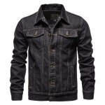 Blouson en jean homme mi saison col revers casual fashion - insfity - noir - manches longues - 4 poches ... Blouson en jean homme mi saison col revers casual fashion - insfity - noir - manches longues - 4 poches ...