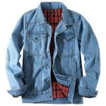 Blouson en jean homme veste denim multi poches loose fit couleur unie pour printemps et automne - taille ...