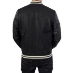 Blouson - kaporal - gilo - noir - aspect teddy - col montant - manches longues