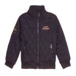 Blouson matelass� - harry kayn - ecorto marine - col montant - doublure int�gr�e - 2 poches zipp�es