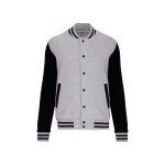 Blouson molleton enfant kariban - oxford grey / black - 6 / 8 ans