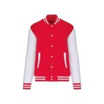 Blouson molleton kariban - rouge - homme - confortable et polyvalent