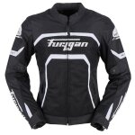 Blouson moto femme furygan mystic - noir / blanc - xl